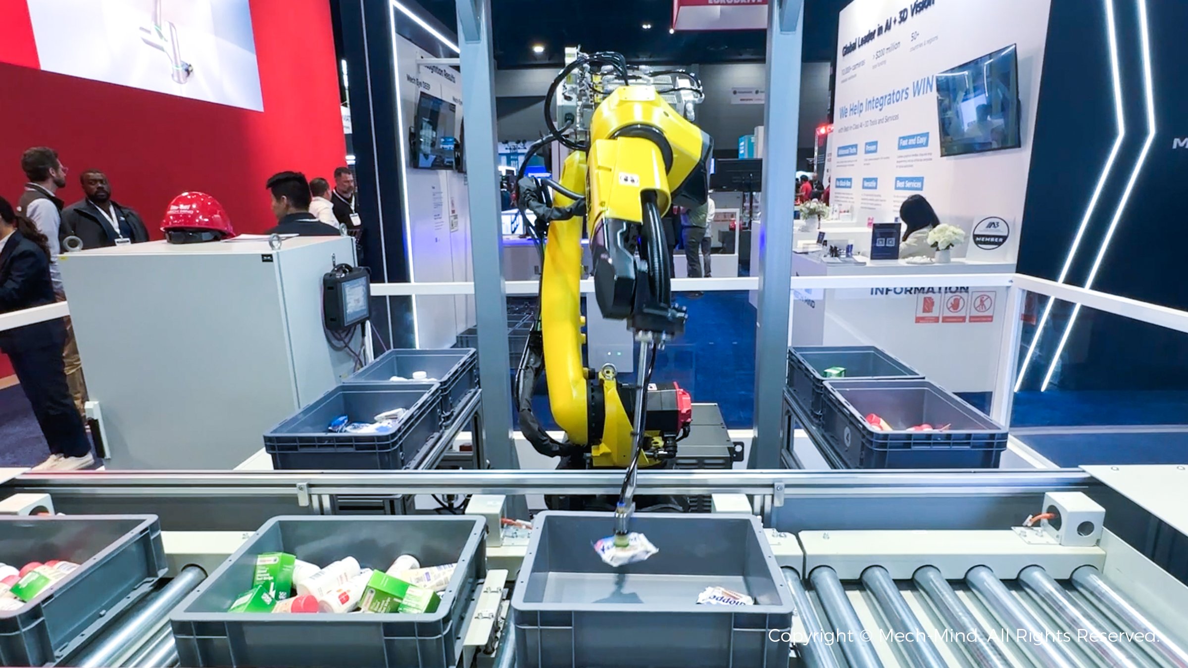 美國自動(dòng)化盛會(huì)AUTOMATE 2024：梅卡曼德作為參展規(guī)模最大的中國企業(yè)，先進(jìn)AI+3D技術(shù)獲廣泛關(guān)注