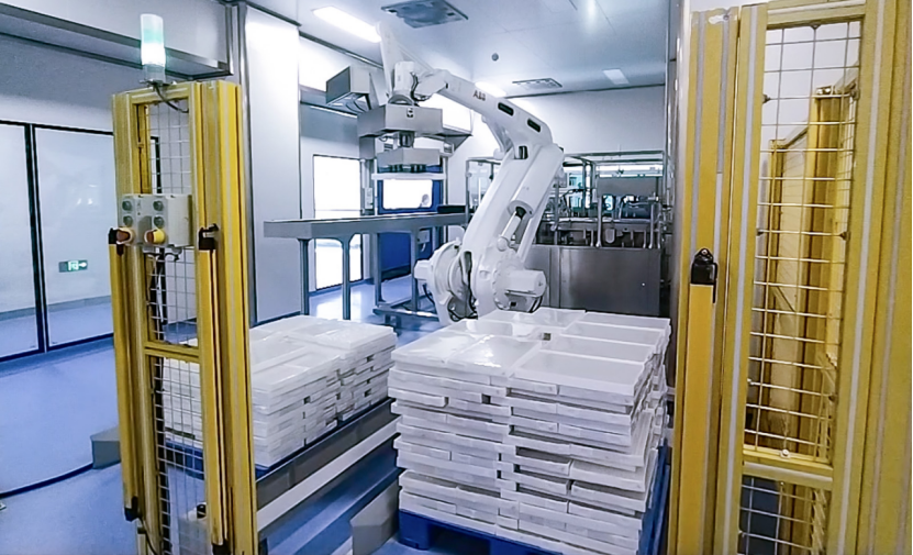 AI視覺引導(dǎo)透明藥品膜包拆垛 | 某大型醫(yī)藥企業(yè)