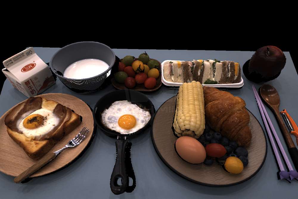 各種形狀/材質的餐具&食物