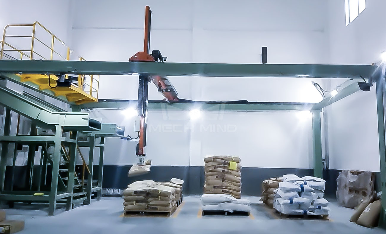 AI視覺(jué)引導(dǎo)麻袋拆垛 | 某大型鋼廠