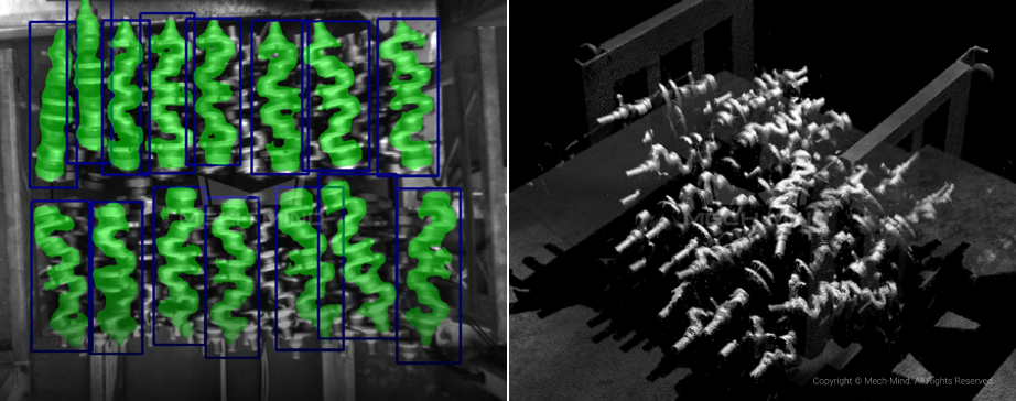 點云圖及識別結果圖 點云圖及識別結果圖